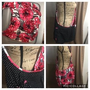 Inside out purse - bloom print